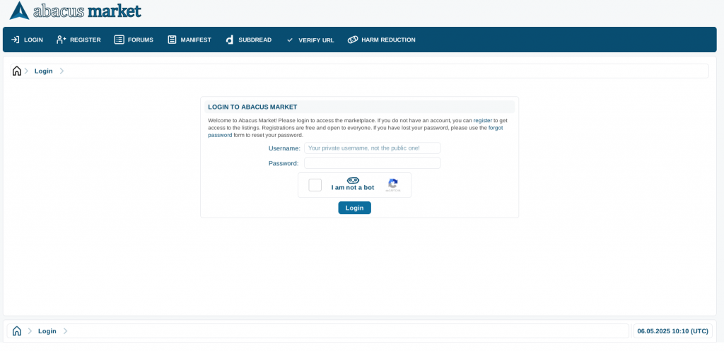 abacus market login