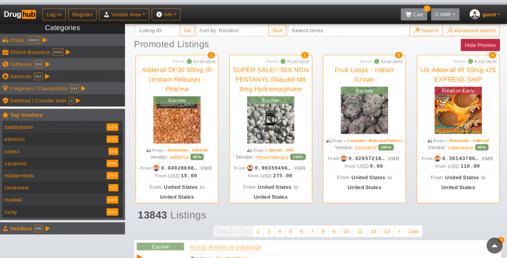 drughub market category