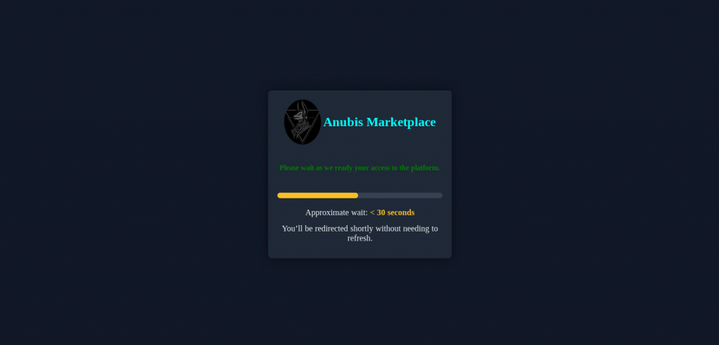 anubis market waiting