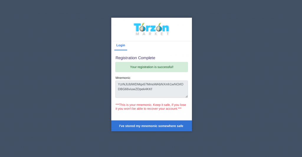 torzon market mnemonic phrase