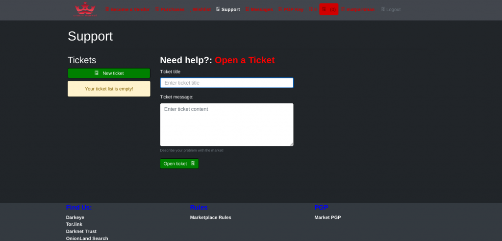 crown market ticket
