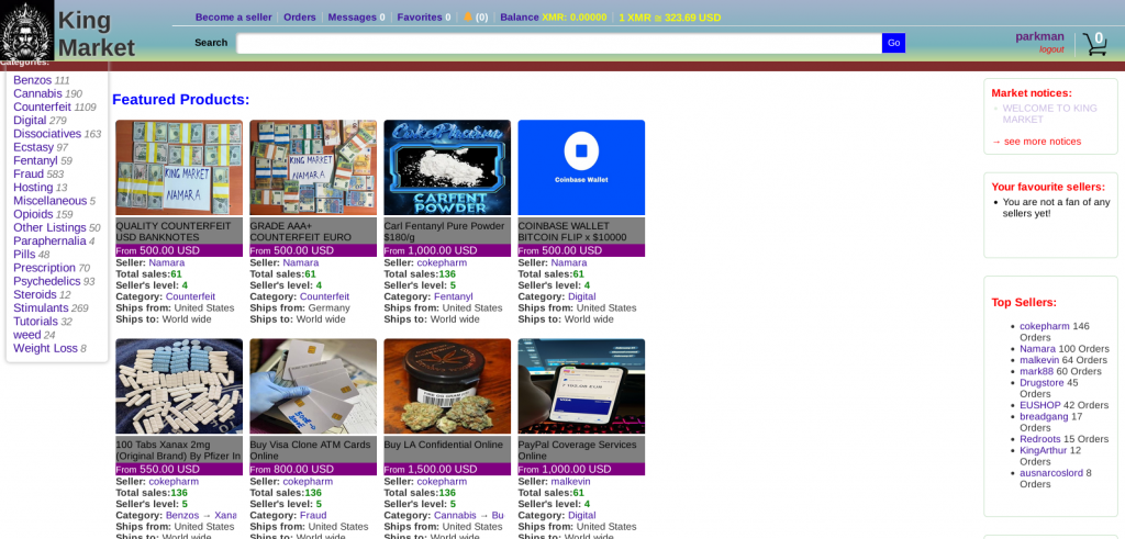 king market homepage