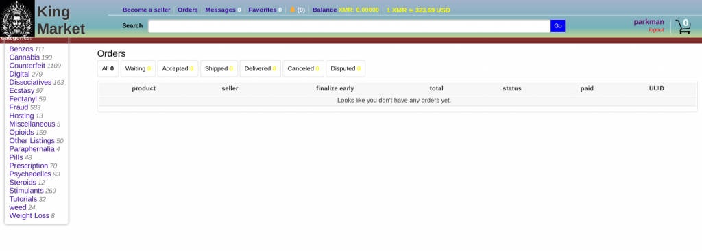 king market orders